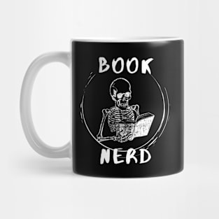 Book Nerd Skeleton Mug